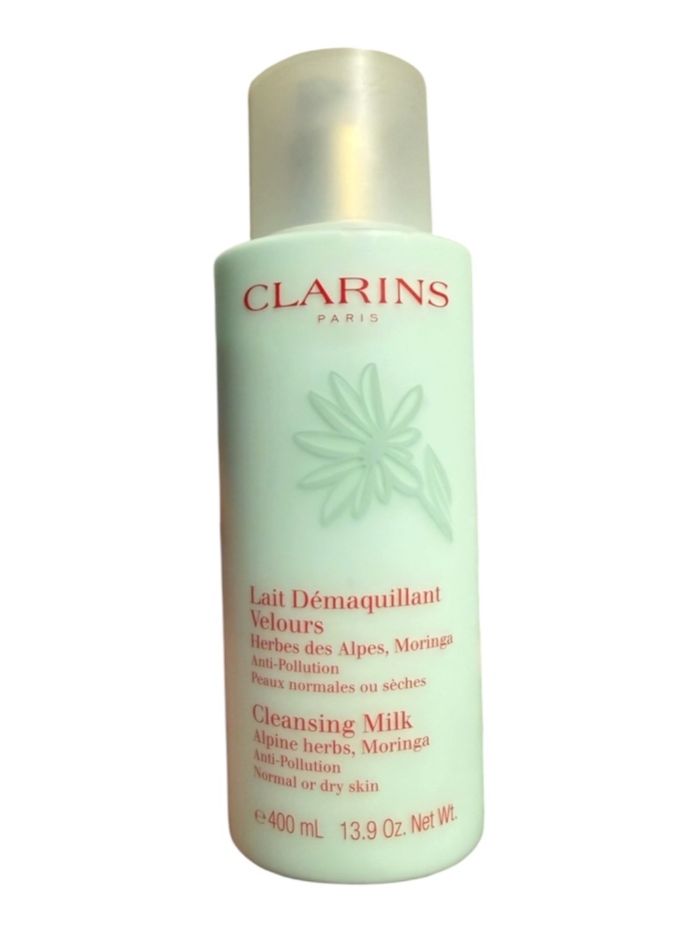Clarins Face Wash Cleansing Milk 13.9 Mega Size